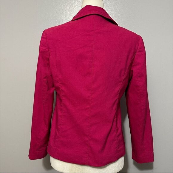 J G Hook pink zip up blazer with pockets size 8P - Picture 5 of 6